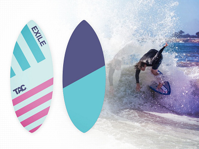 My new board art design exile skimboards ocean santa cruz skimboard surf