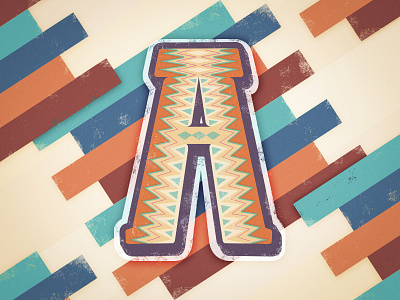 A, eh? fun illustration letters pattern patterns type