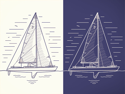SC 70 Sailboat illustration 70 art design sailboat sailing santa cruz