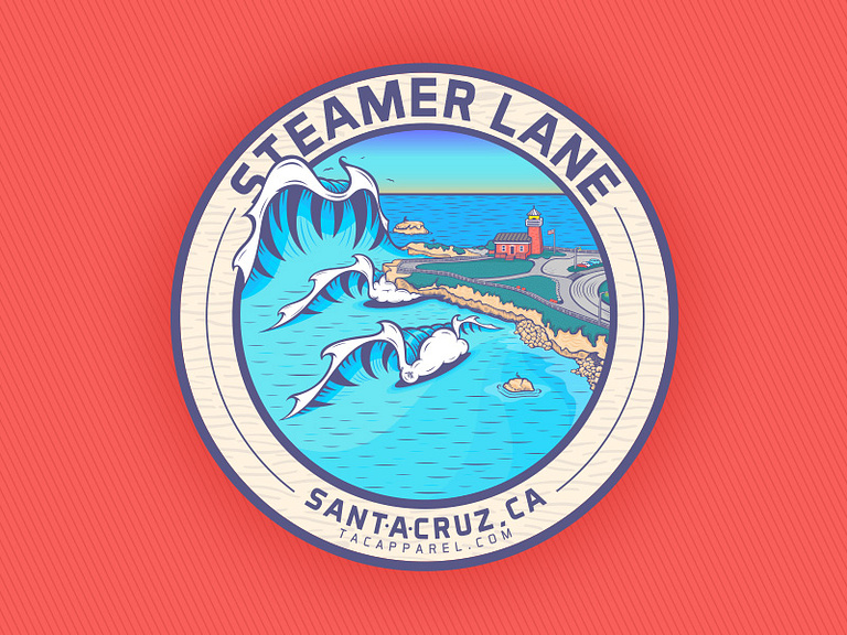 Steamer Lane Santa Cruz, Ca by Ben Koscielniak on Dribbble