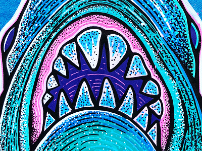 Shark Canvas canvas paint shark sharks