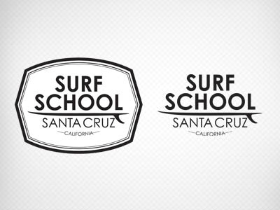 Surf School Santa Cruz Logo california logo design logos santa cruz school surf