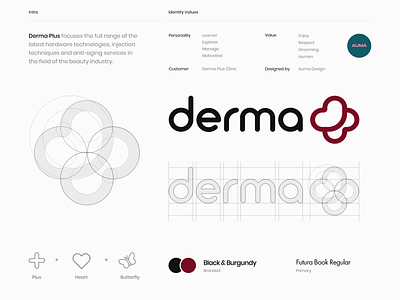Derma Plus Logo & Branding branding clinic helth icon illustration logo logo design logotype medecine startup