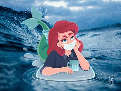 The little mermaid on self isolation