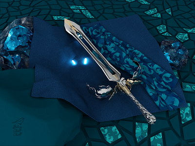 Sword 3d 3d art magic pattern picture