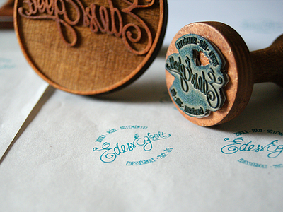 Edessegbolt (Sweet Shop) calligraphy cookie stamp custom type lettering script stamp