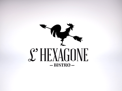 L'Hexagone arrow bistro cantine rooster