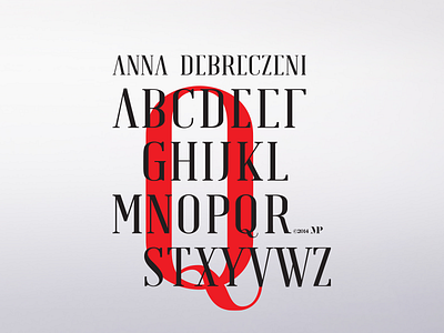 Custom typeface for a fashion designer