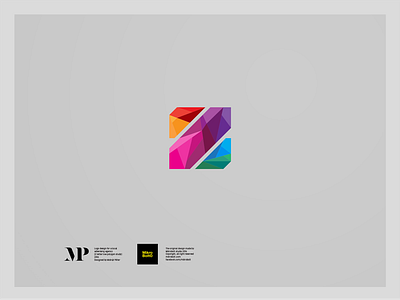 Z color led logo logotype lowpoly polygon study