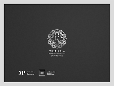 VK monogram logo logo design monogram makeup