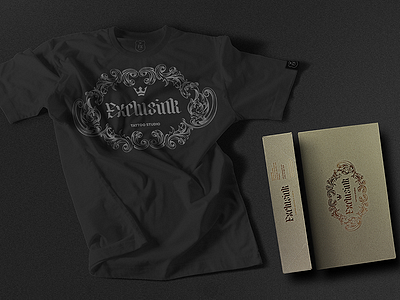 Exclusink T-shirt and packaging