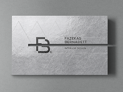Business card for an interior designer