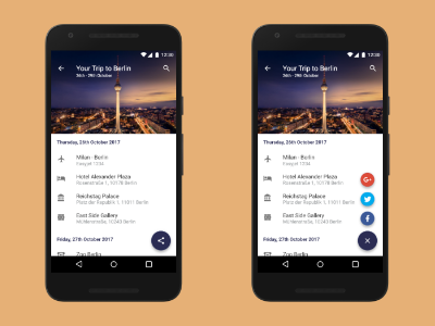 Plan Your Trip adobe xd google material design share ui ux