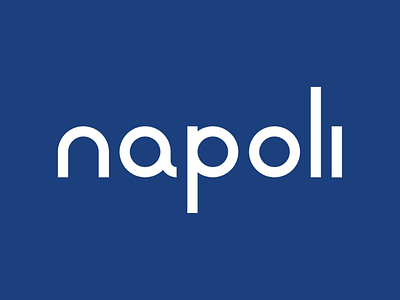 Napoli Typeface blue football napoli serie a typeface