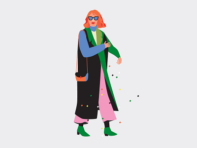 Cool woman 1 (Be bold) bold cool design drawing fashion flat gorgeous illustration illustrator vector woman