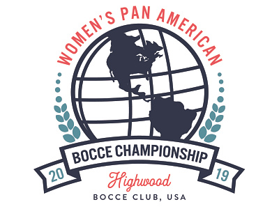 Pan Am Bocce logo logo