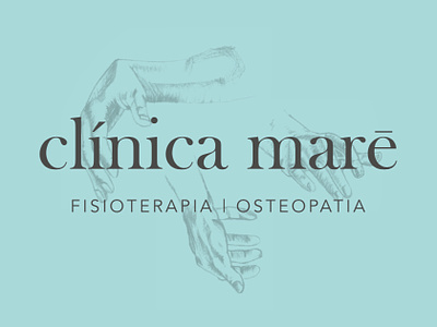 Clinica Mare brand illustration ilustración tipografía tipography