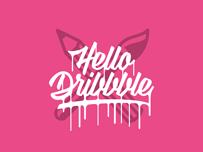 Dribbble custom type debut dribbble first shot lettering script typography