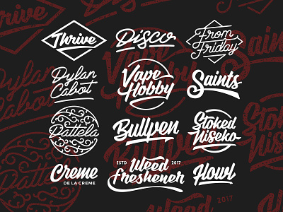 Lettering Work cursive custom type design graphic design lettering logo typography wordmark