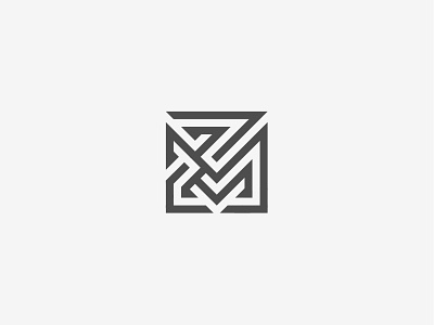 ZM Monogram design graphic design logo logos mark modern monogram simple vector zm