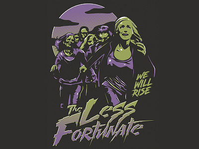 The Less Fortunate Tee apparel artist band design horror march music rise shirt tee zombies