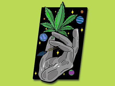 Cosmic Plant Enamel Pin Dribbble