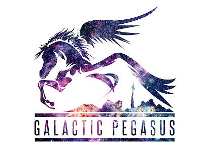 Galactic Pegasus Tee apparel band design horse illustrator march music pegasus photoshop shirt space tee