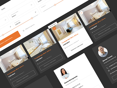 Full range of services in the real estate "Direct" adaptive agency animation brand design developer direct estate production service site ui ux web