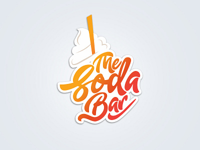 logo for a cocktail bar foam gradient logo logo design soda