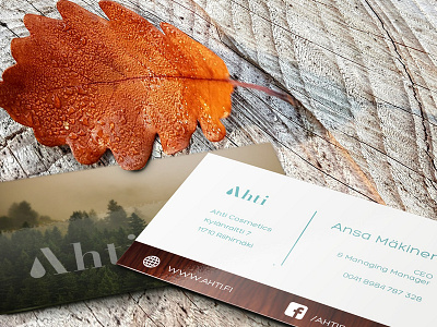 Business Cards for a natural beauty brand