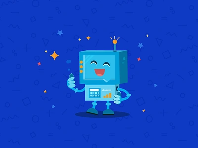 Viber Sticker pack chatbot design illustration robot sticker vector