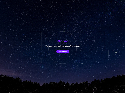 Daily UI Challenge #008 - 404 Page