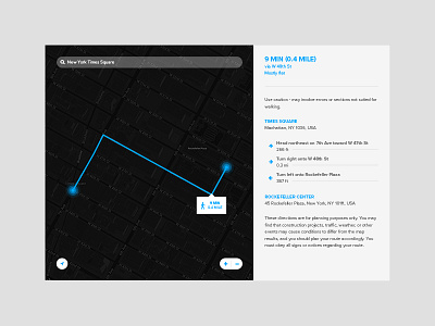 Daily UI Challenge #020 - Location Tracker daily challenge directions google gps location tracker map user interface