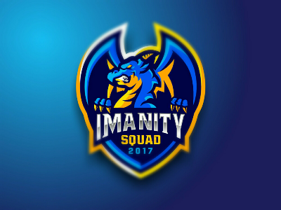 Imanity Squad brandings design dragon esport game gaming illustration logo sport team