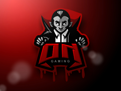 One Night Gaming brandings dracula esport gaming icon illustration logo mascot sport