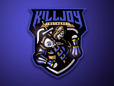 Killjoy Network art branding brandings design dribbble esport esport logo esportlogo game gaming graphic icon illustration knight logo mascot sport team vector warrior