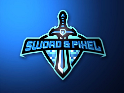 Sword & Pixel art branding design esport gaming graphic icon illustration logo sport sword typography