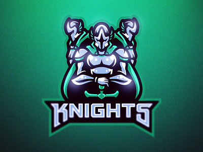 Knights art brand design esport gaming identity illustration knight logo mascot premade sale sport