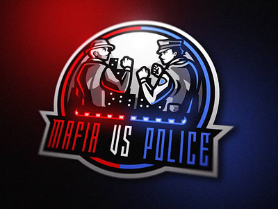 Mafia VS Police art badass branding design esport gaming graphic identity illustration logo mascot sport streamer vector