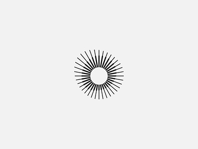 Light and a circle - Logo design, modern, minimalist