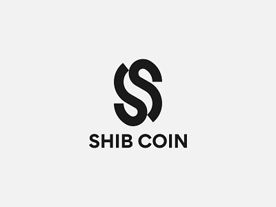 Shiba Inu (Shib Coin Symbol) - Logo design, branding, logotype cryptocurrency currency symbol icon lettering logo logo design logotype minimalist logo modern logo monogram shiba inu simple logo symbol typography