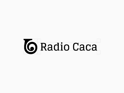 Radio Caca (Raca) - Logo design, icon, branding branding graphic design icon lettering logo logo design logos logotype modern logo monogram raca radio caca simple logo typography ui