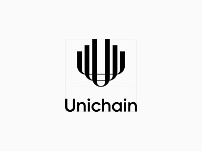 Unichain (U) - Logo design, icon, branding, Letter abstract logo branding letter u lettering lettermark logo logo design logotype minimalist logo modern logo monogram simple logo typography