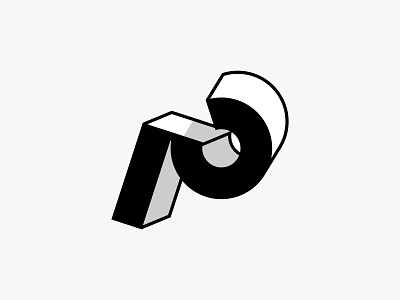 The letter P - Logo design, icon, branding, logotype, monogram