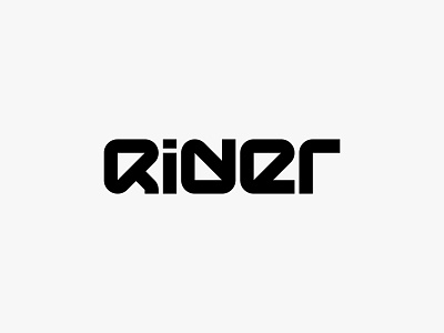 Rider - Logo design, icon, branding, logotype, monogram abstract logo branding lettering logo logo design logotype minimalist logo modern logo monogram rider simple logo typography