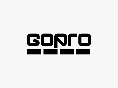 GoPro - Logo design, icon, branding, logotype abstract logo branding gopro lettering logo logo design logotype minimalist logo modern logo monogram simple logo typography