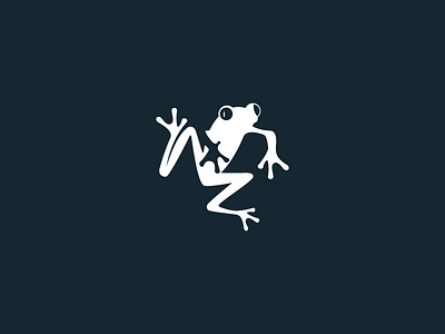 Spider-man or spider-frog? animal clean flat frog identity logo mark minimal negative simple symbol