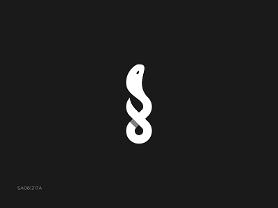 Snake animal branding design flat icon illustration lettering logo mark snake type typography