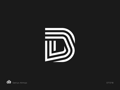 Letter D branding design flat icon illustration lettering logo logotype mark monogram type typography