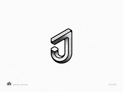 The relativity of the letter J #02 branding design flat icon illustration lettering logo logotype mark monogram type typography